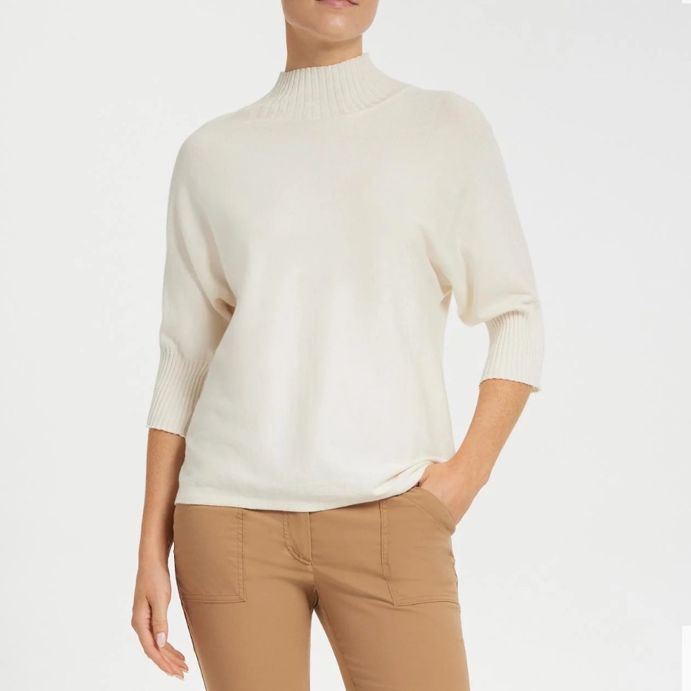 Anatomie ASH RIBBED MOCK NECK SWEATER